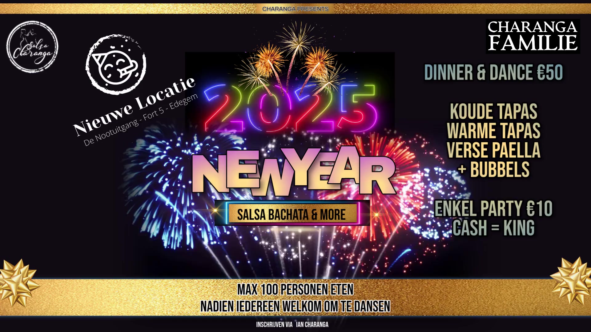Charanga's New Years Party - De Nootuitgang - DJ Charanga - Salsa Bachata & More