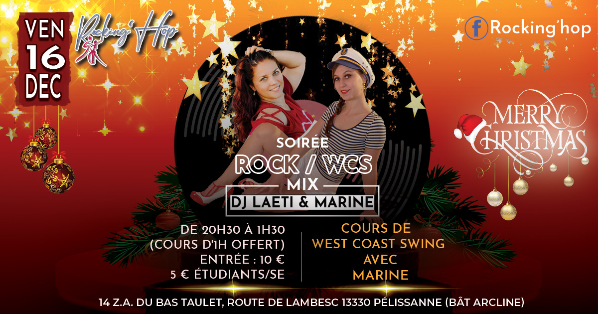 Nouvelle Soirée Rock West Coast Swing de Noël !