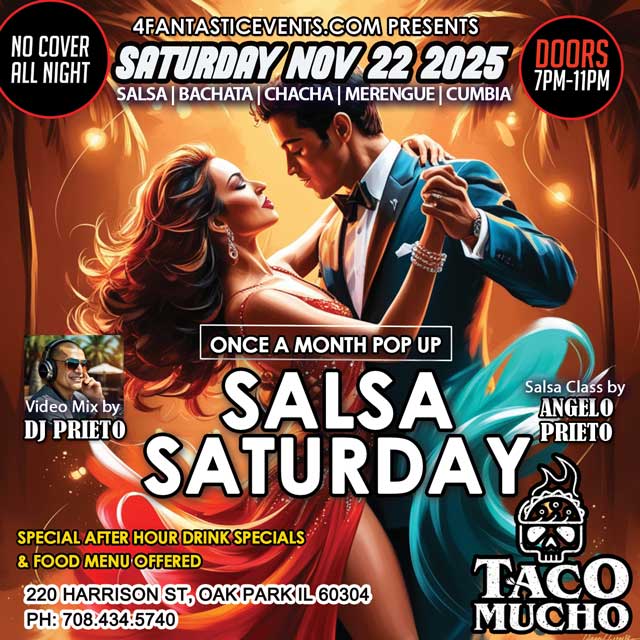 ๐ฎ Pop-Up Salsa Saturday @ TACO MUCHO