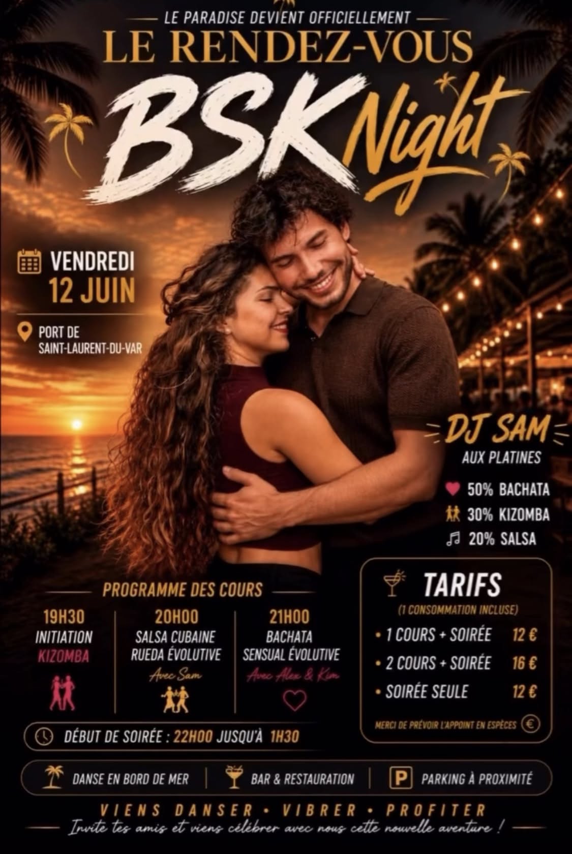 Fiesta Bachata Kizomba Salsa le rendez-vous
