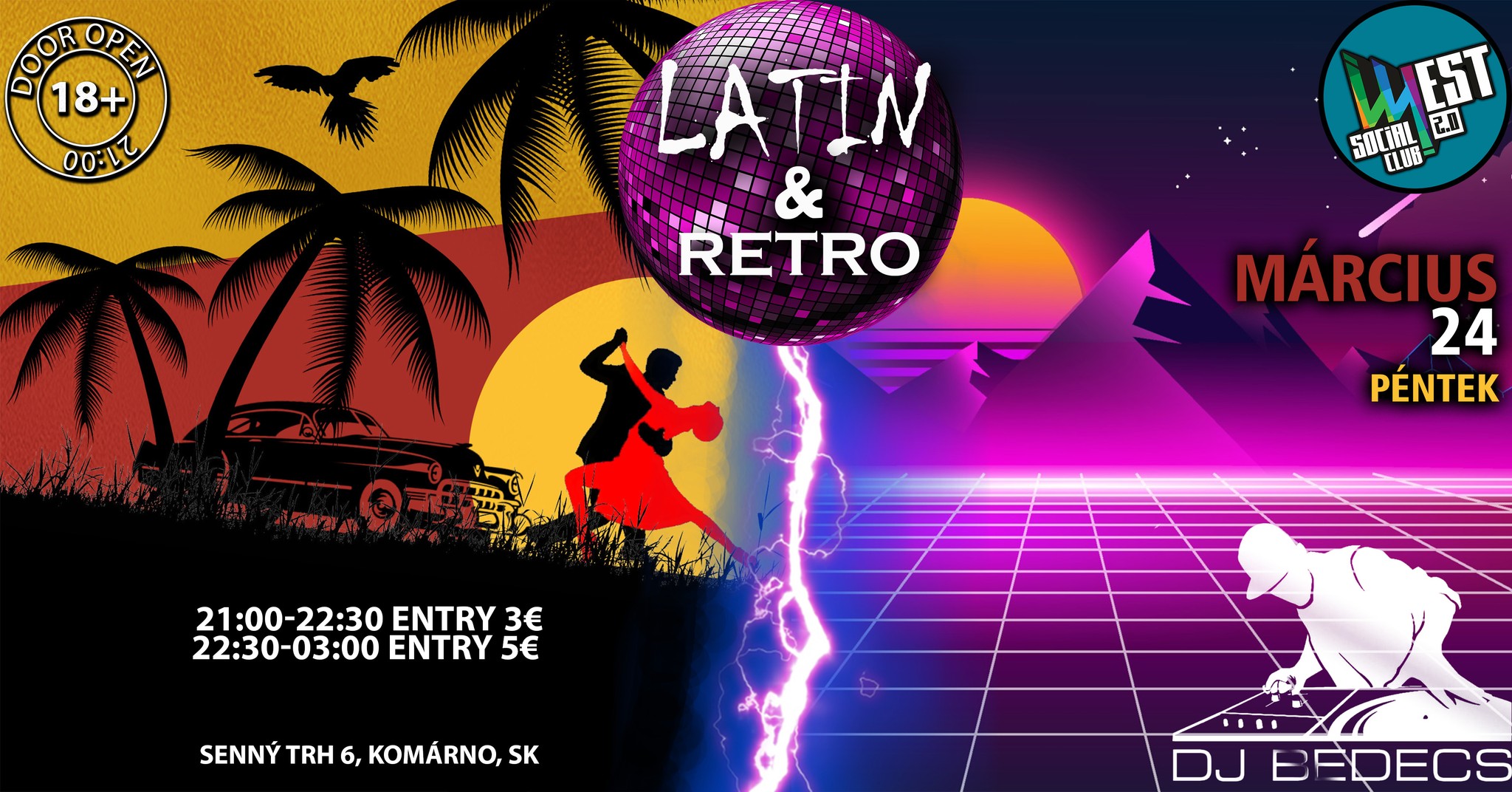 Latin Retro Party PÉNTEK március 24