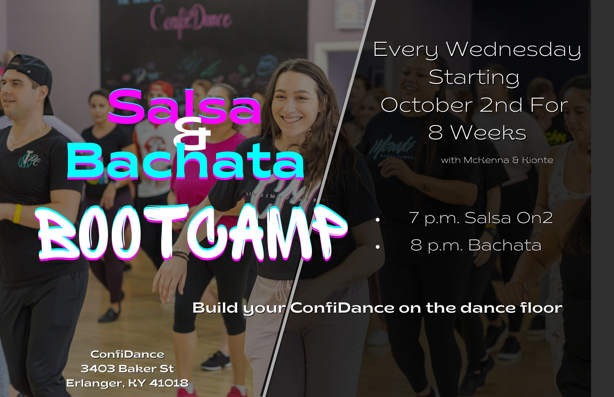 8-Week beginner Salsa & Bachata bootcamp! Starts October 2nd!