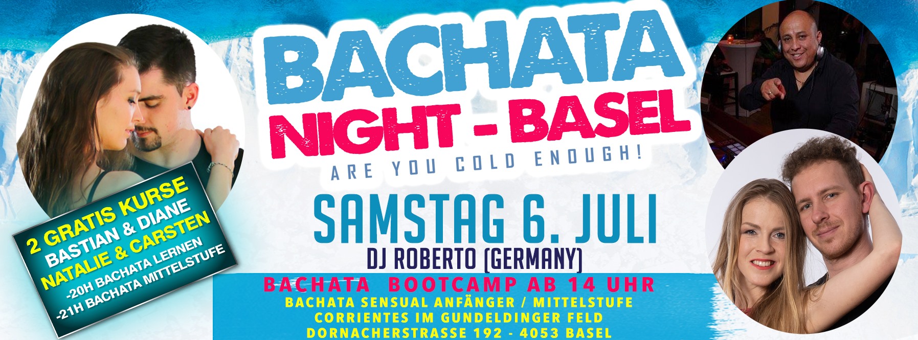 Bachata Bootcamp & Party - Samstag 6 Juli - Basel