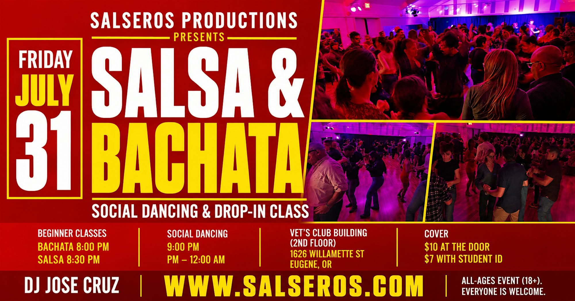 Salsa & Bachata Social Dance and Drop-in class