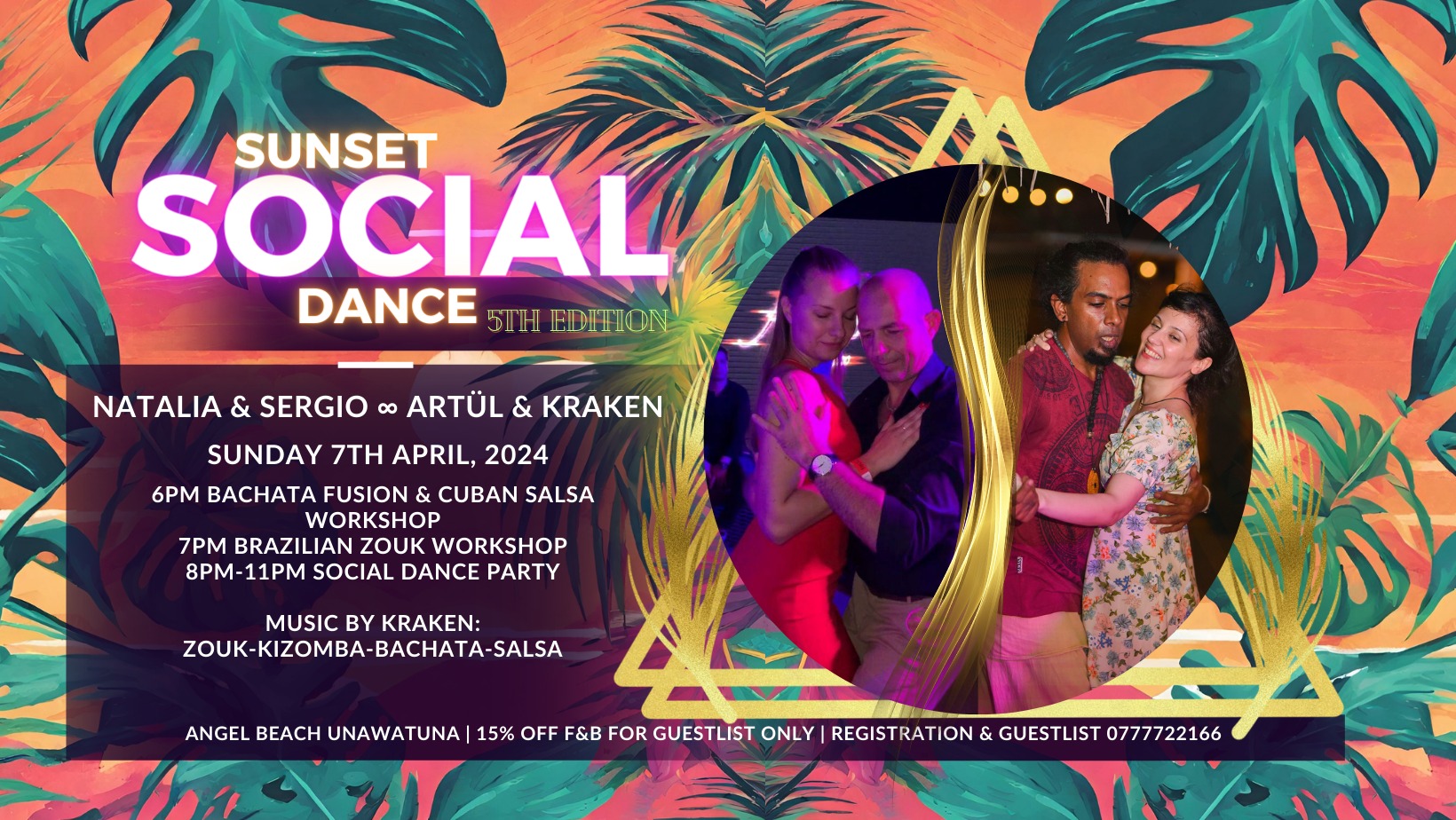 SUNSET SOCIAL DANCE 5th Edition @ Unawatuna ๐ฑ๐ฐ
