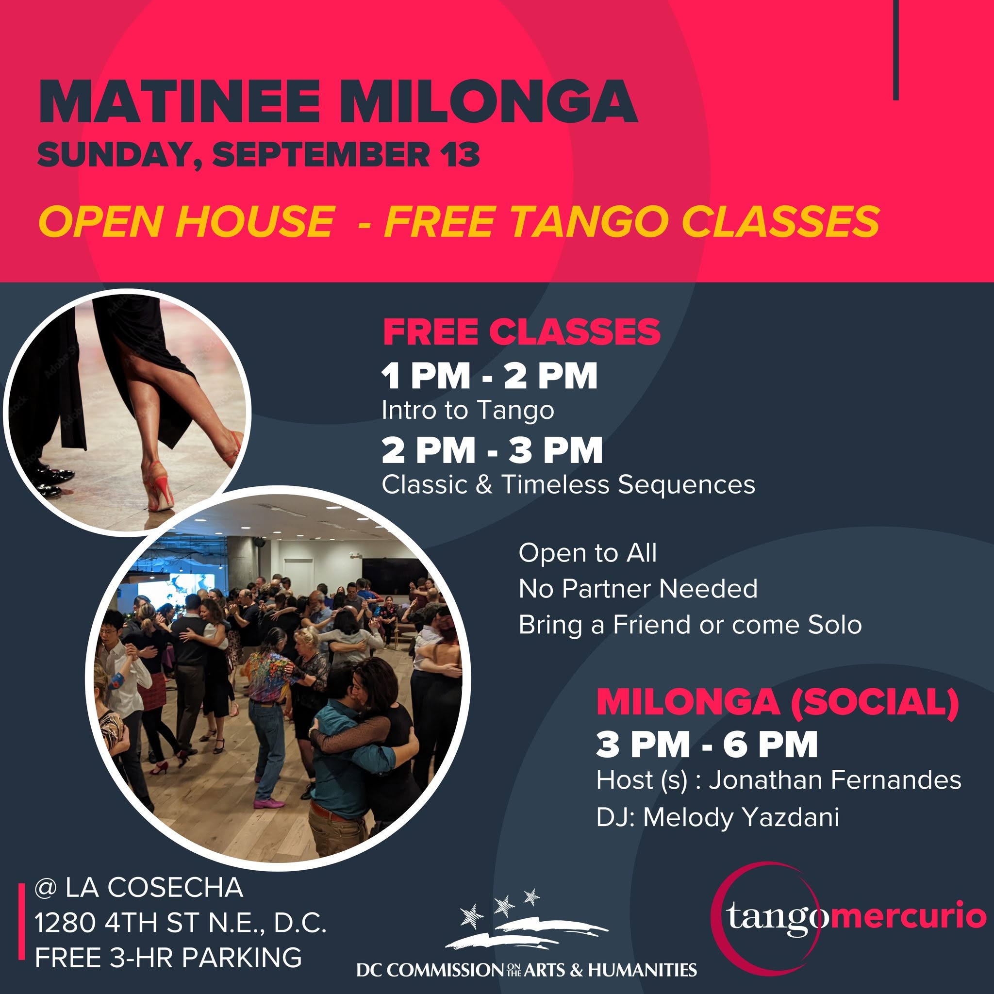 Fall Open House - Free Classes at our Matinee Milonga