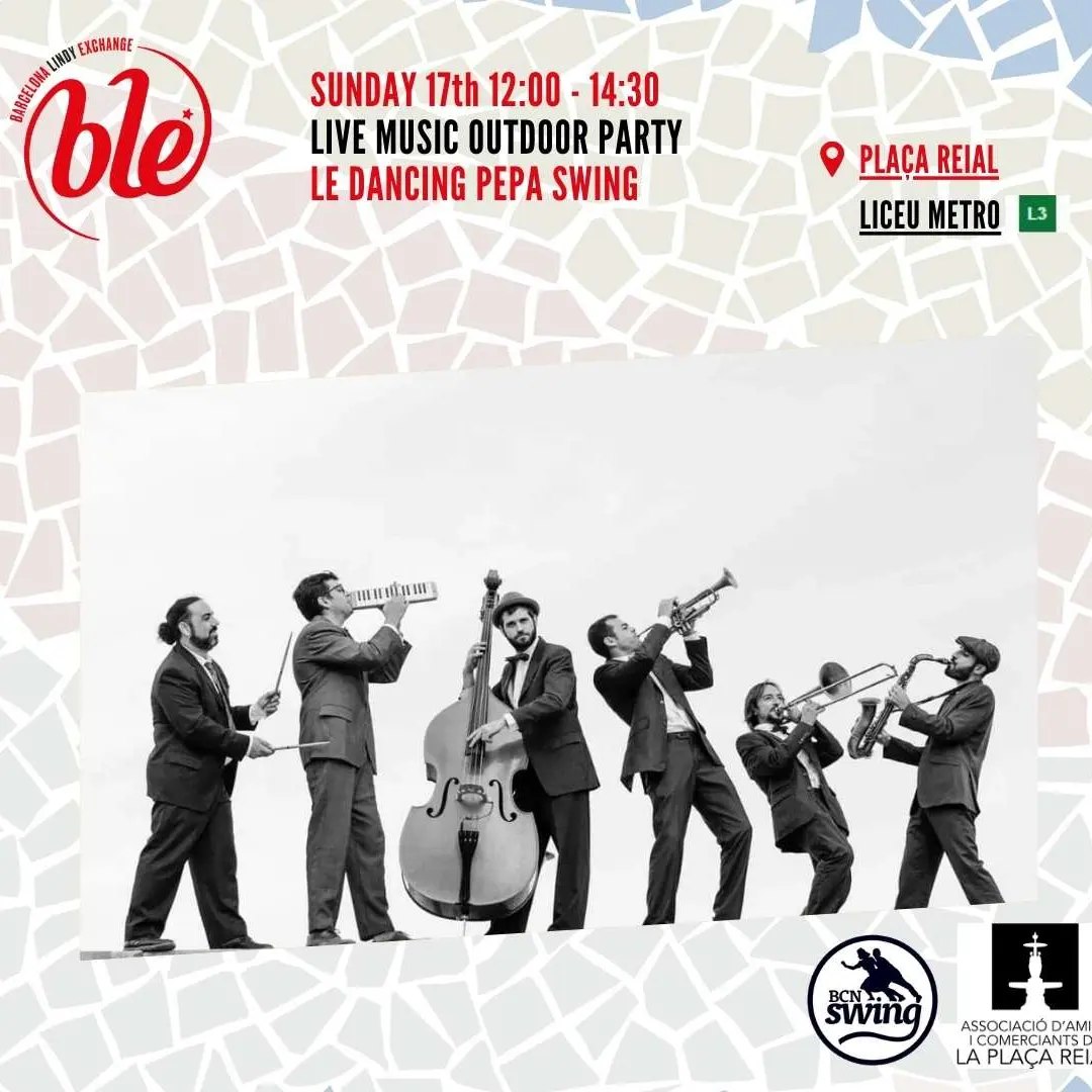 Ballada amb Le Dancing Pepa Swing Band a la Plaça Reial