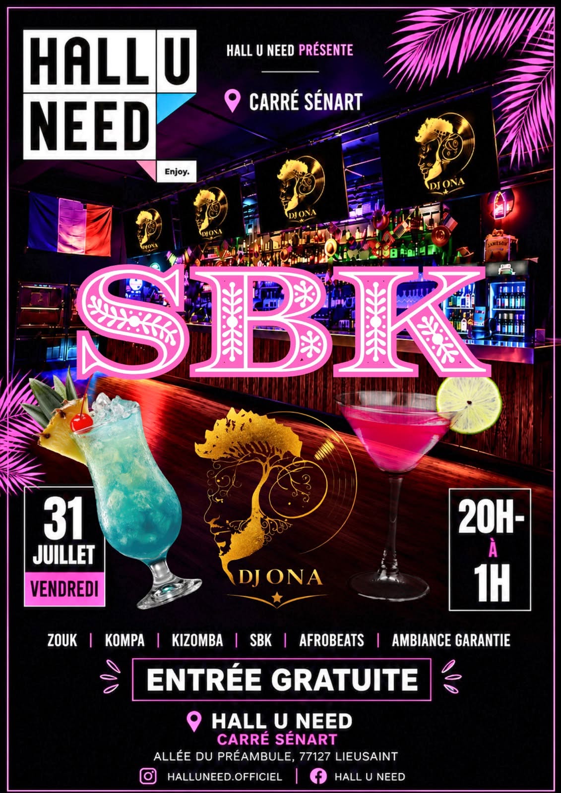 Soirée SBK Hall U Need🔥