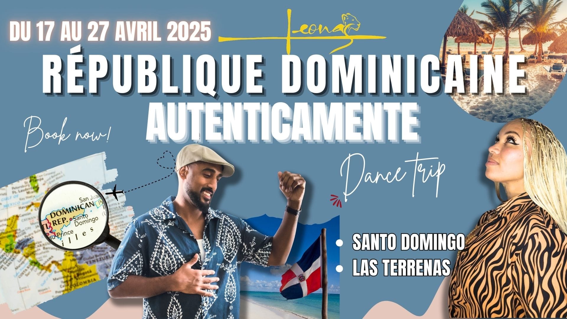 VOYAGE EN RÉPUBLIQUE DOMINICAINE - Dance Trip du 17 au 27 Avril 2025 - DEMI-PENSION
