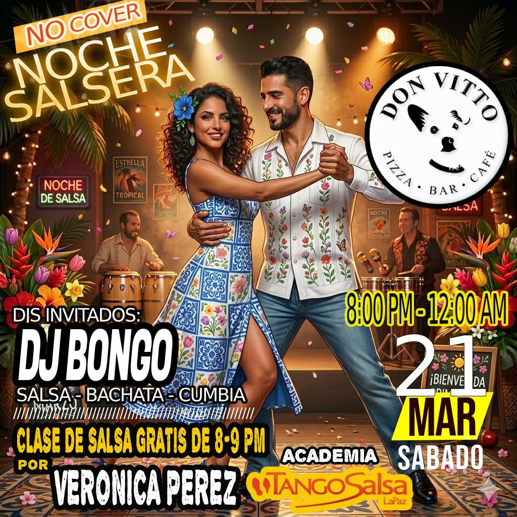 🔥 NO COVER NOCHE SALSERA -LA PAZ BCS-🔥