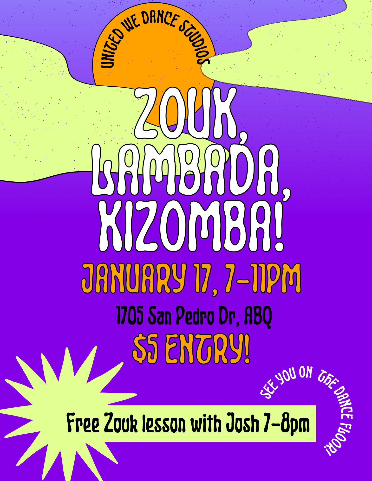 Zouk, Lambada, and Kizomba Social