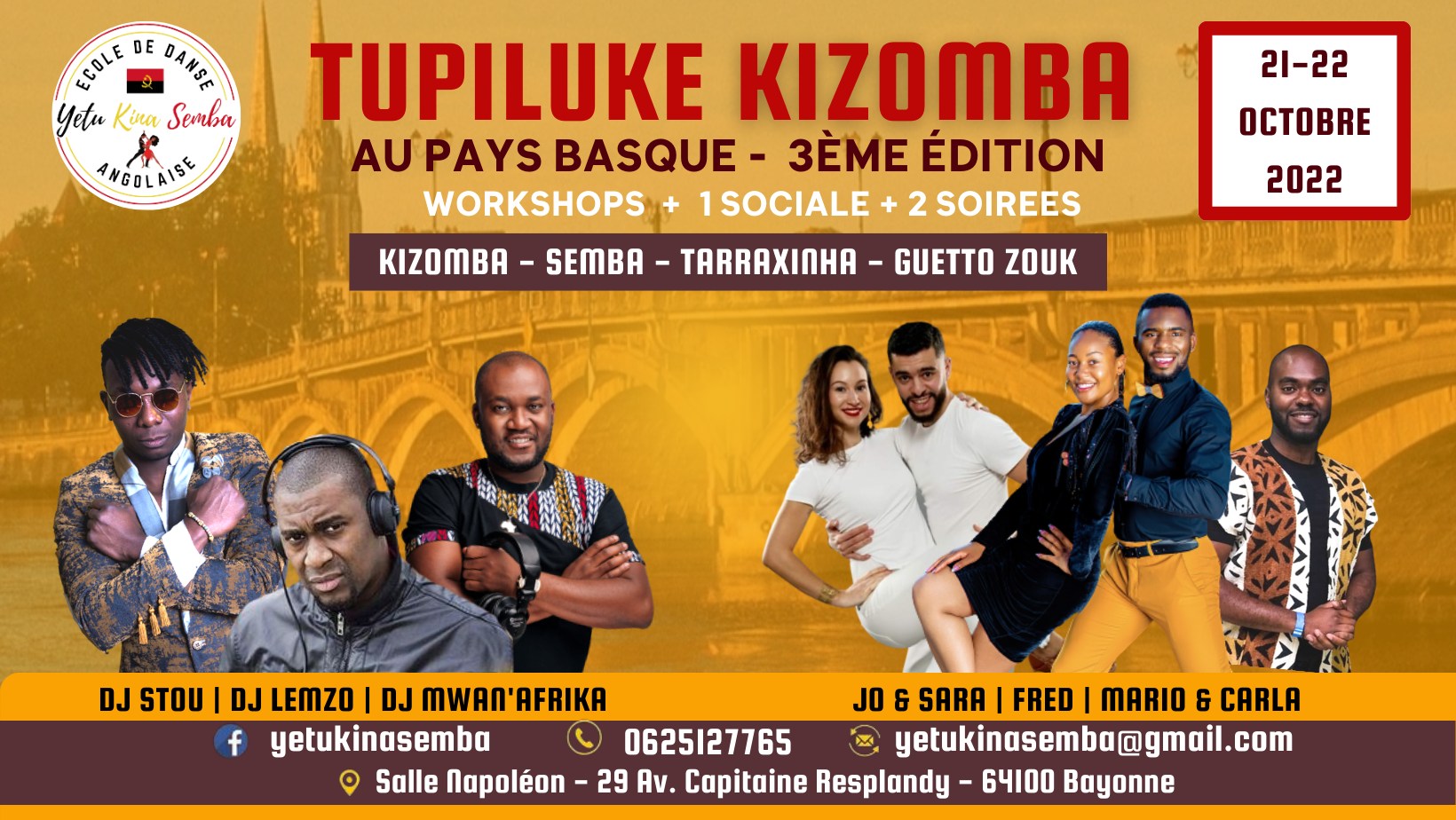 Soirée Tupiluke Kizomba - BAYONNE