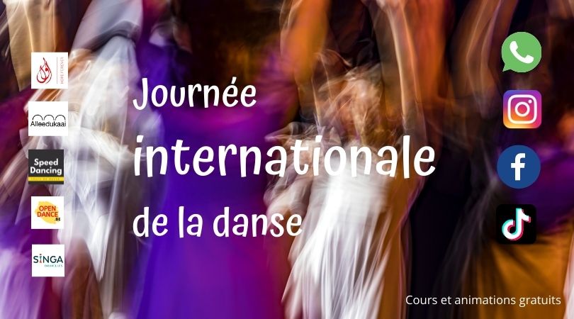 journée Mondiale de la danse 2022 à l'Allée du Kaai a Bruxelles avec de l'Open Dance (c'est gratuit)