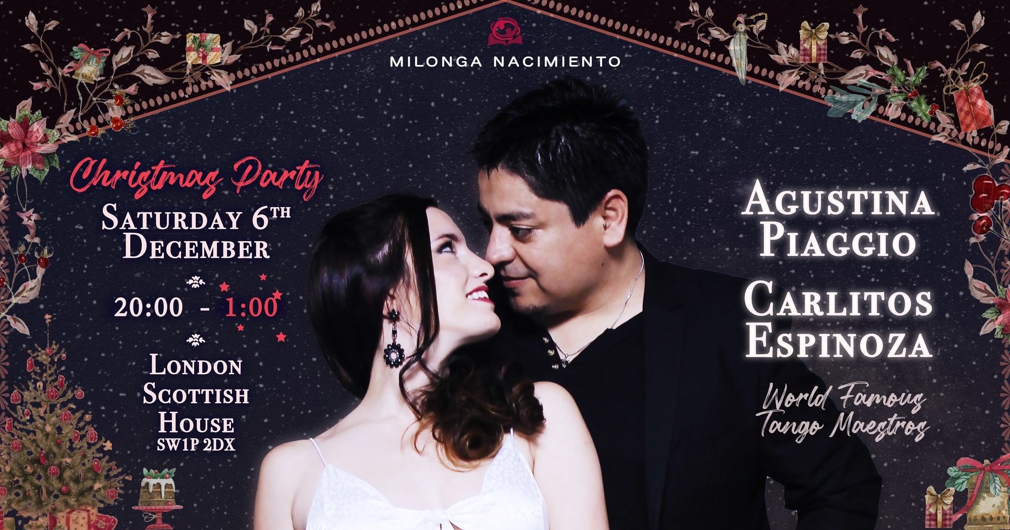 Milonga Nacimiento - Christmas Party ππ
- Agustina Piaggio & Carlitos Espinoza