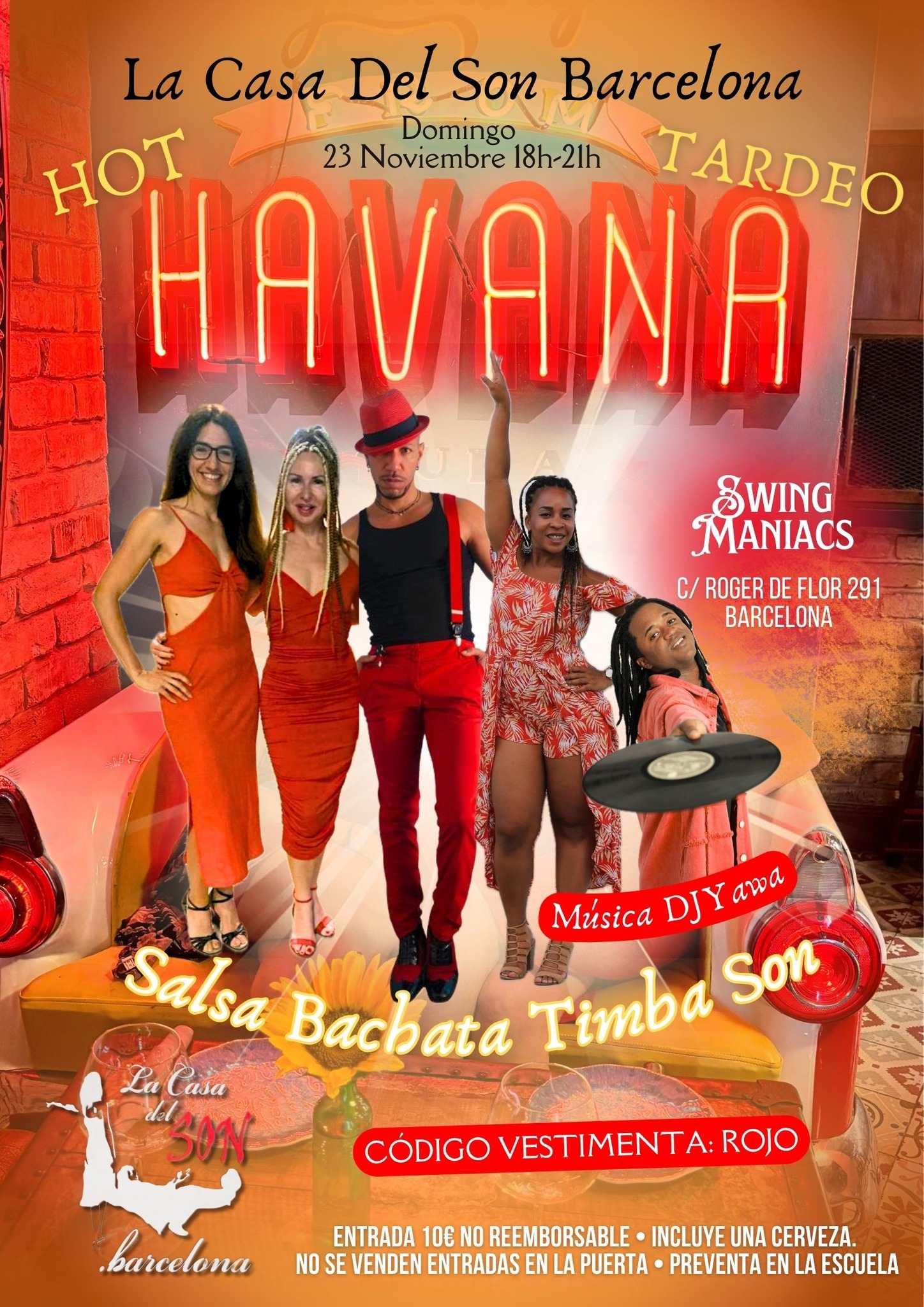 Hot Havana Tardeo: social de salsa bachata timba son
