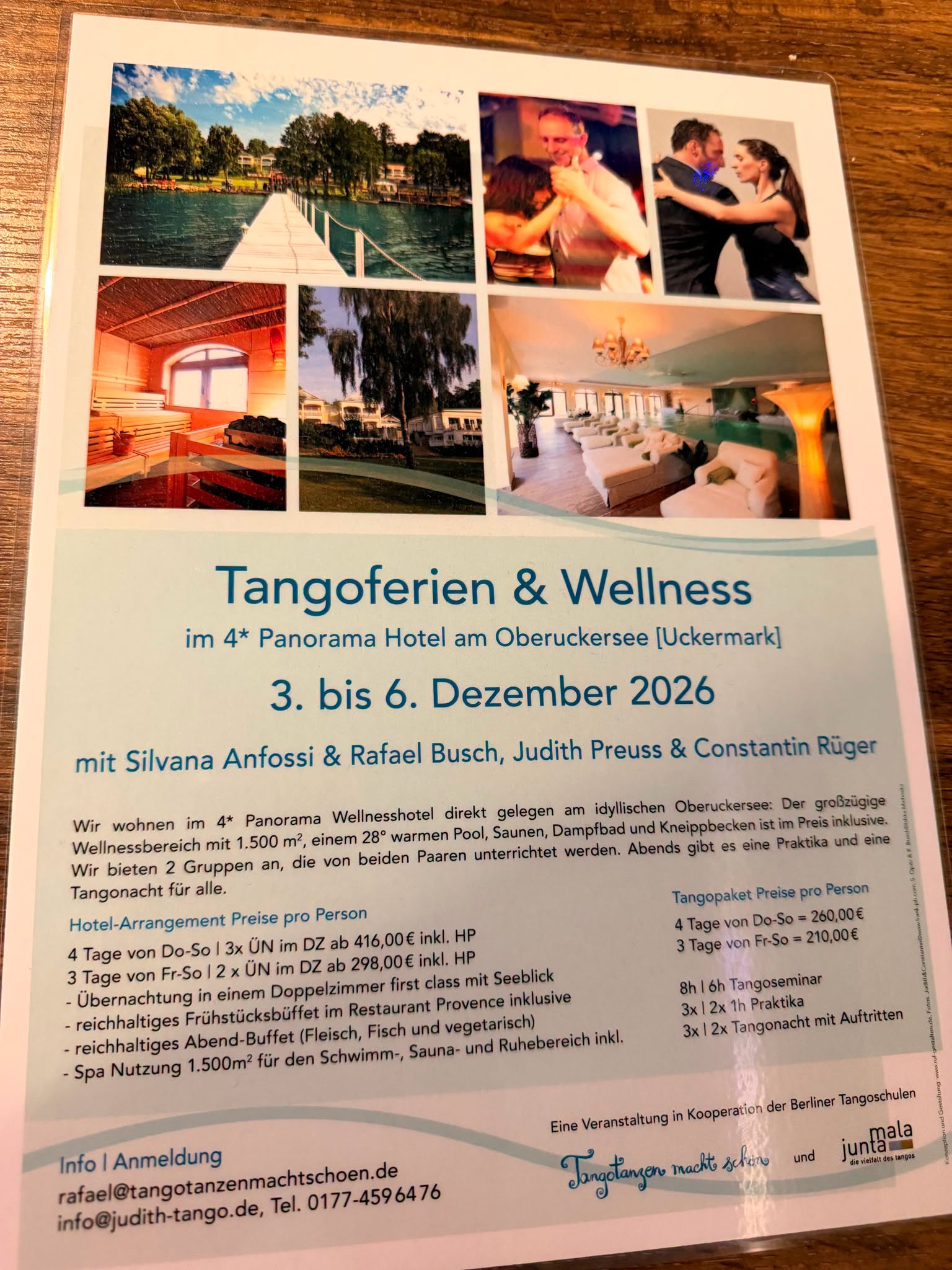 Tango & Spa Panorama Hotel Uckermark - Silvana & Rafael, Judith & Constantin