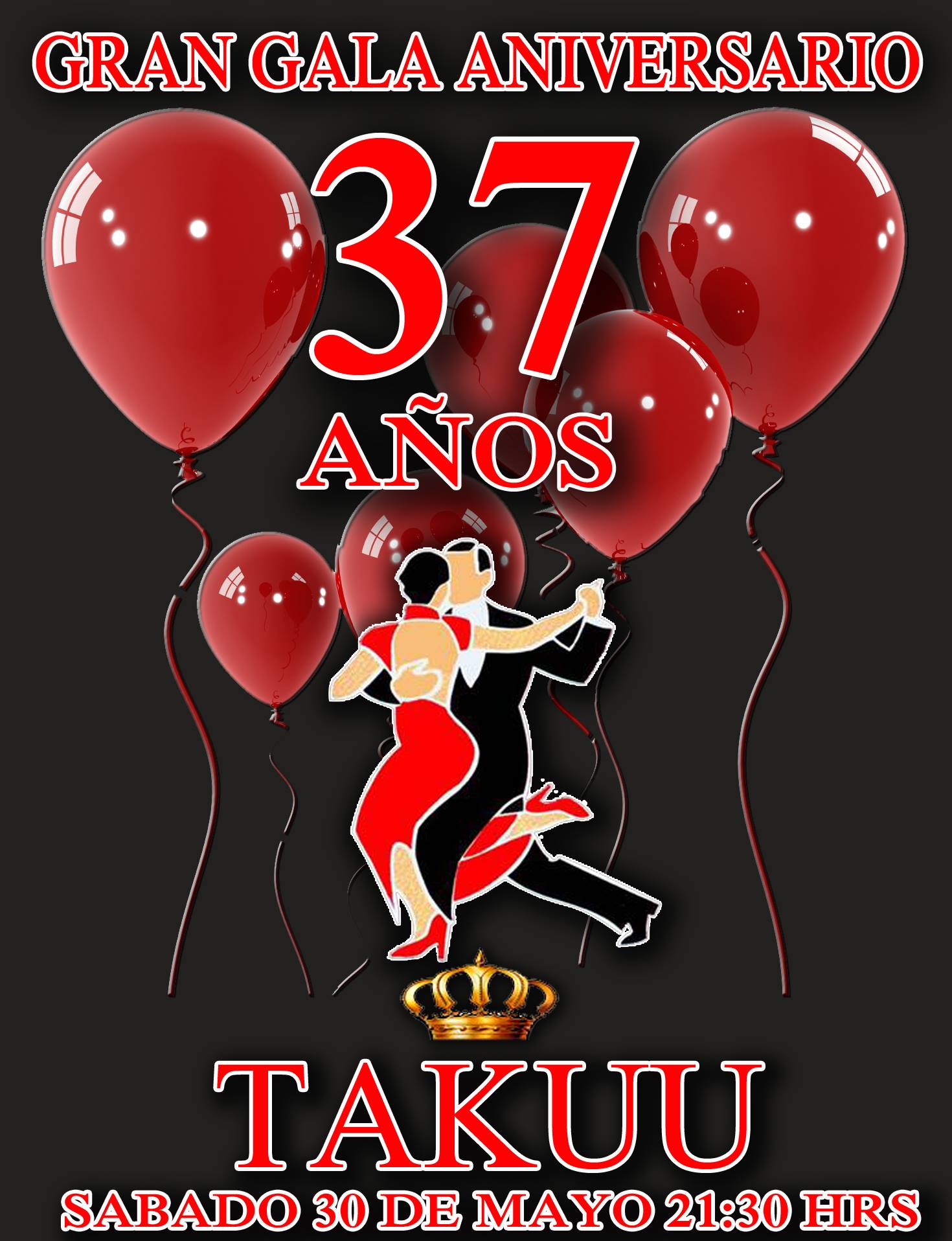 MILONGA DE GALA ANIVERSARIO 37 EN TAKUU