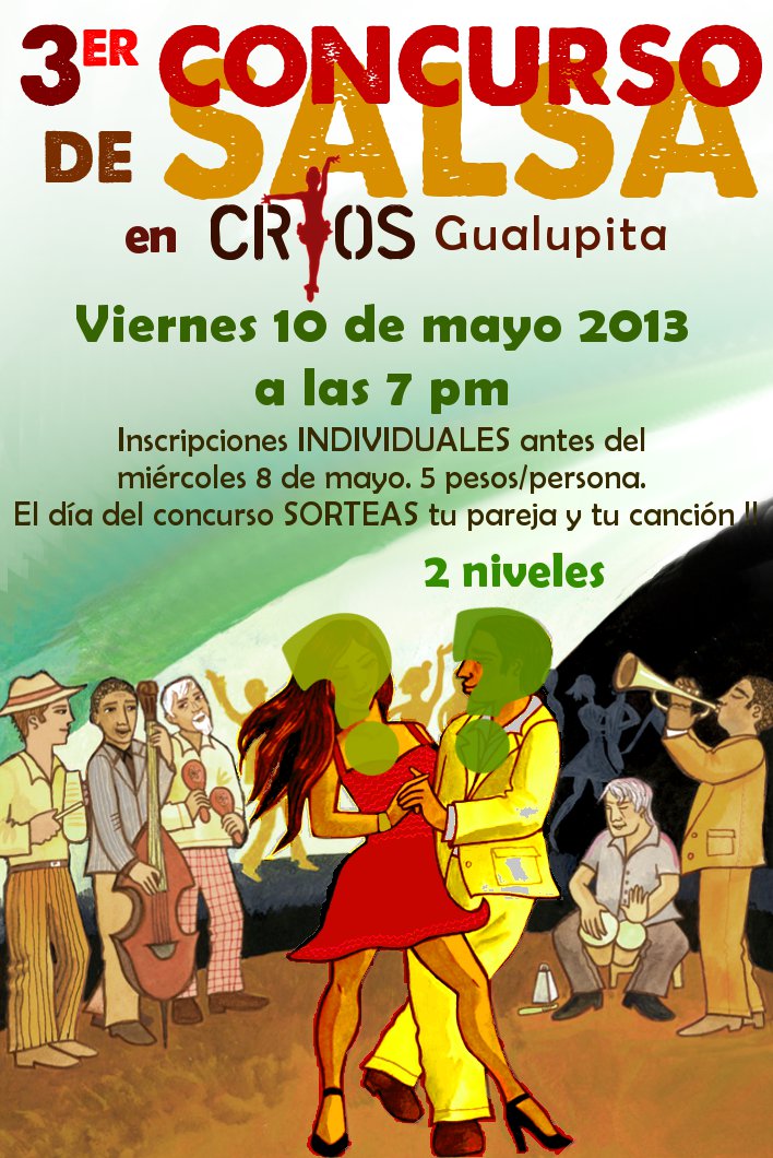 3er CONCURSO de SALSA en CRIOS Gualupita - concurso SORPRESA !!