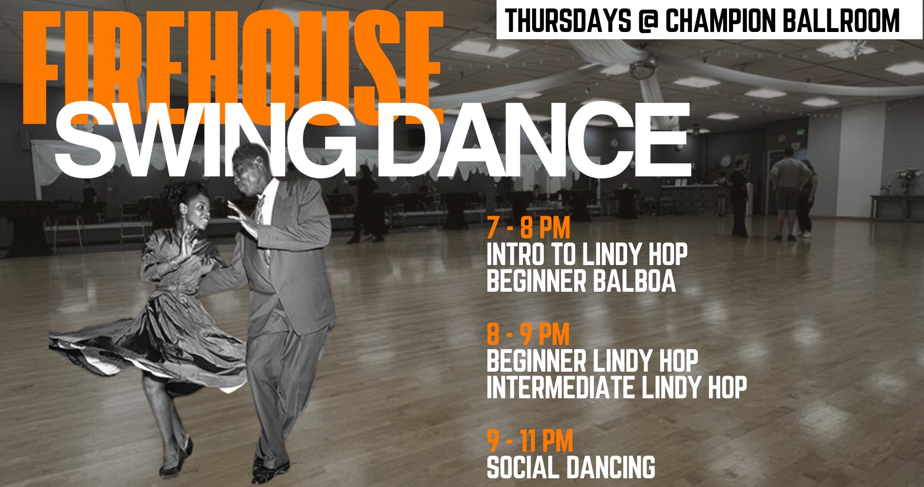 Firehouse Swing Dance- DJ Nights MAY 2026