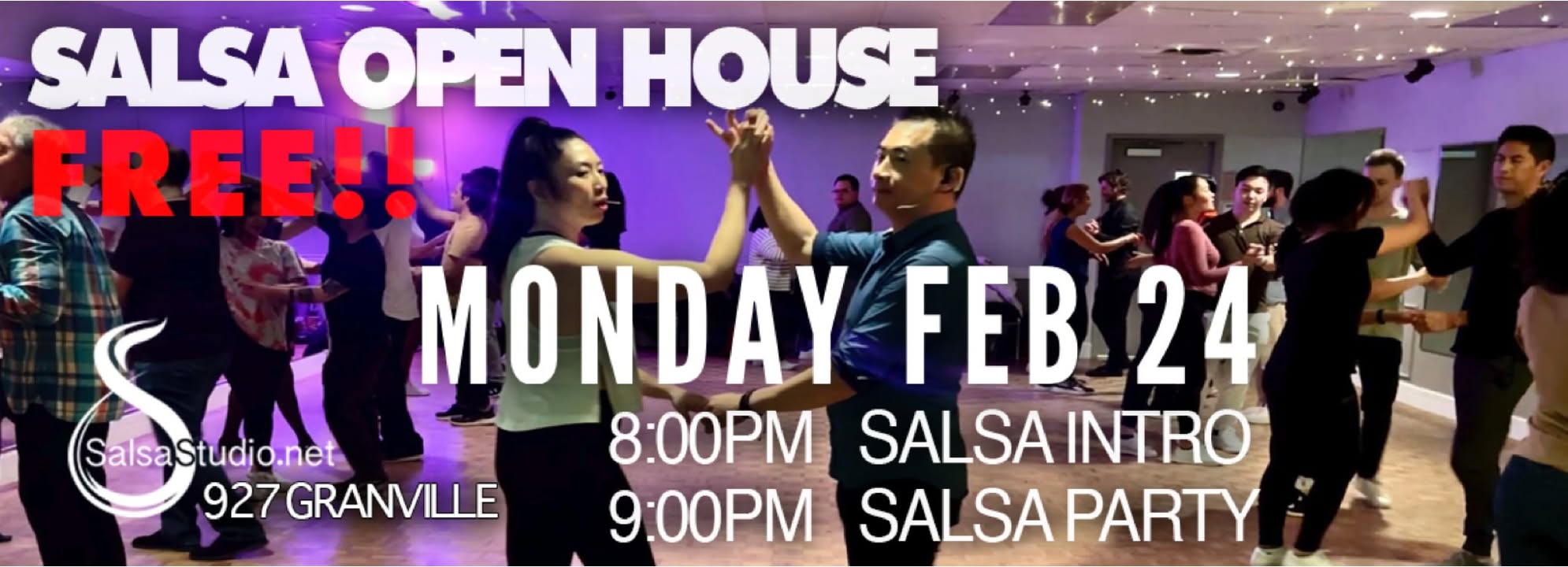 Salsa Open House. Free!!!! February 24