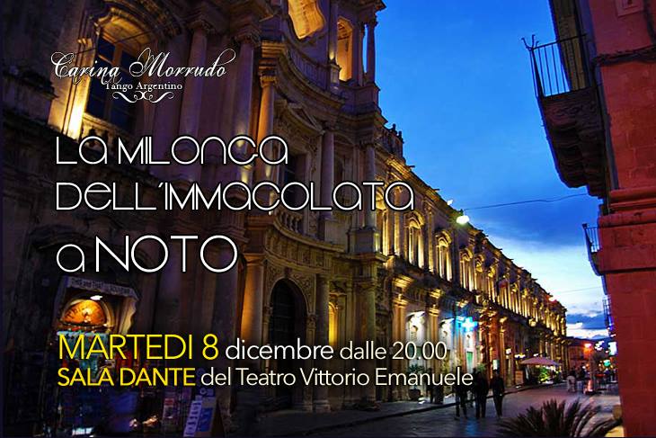 La Milonga dell'Immacolata a Noto!