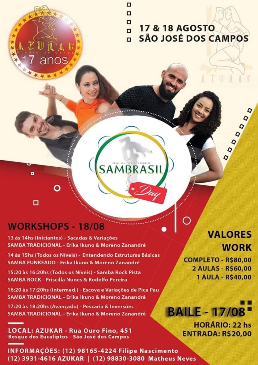 SAMBRASIL DAY - São José Dos Campos 17 08 e 18 08