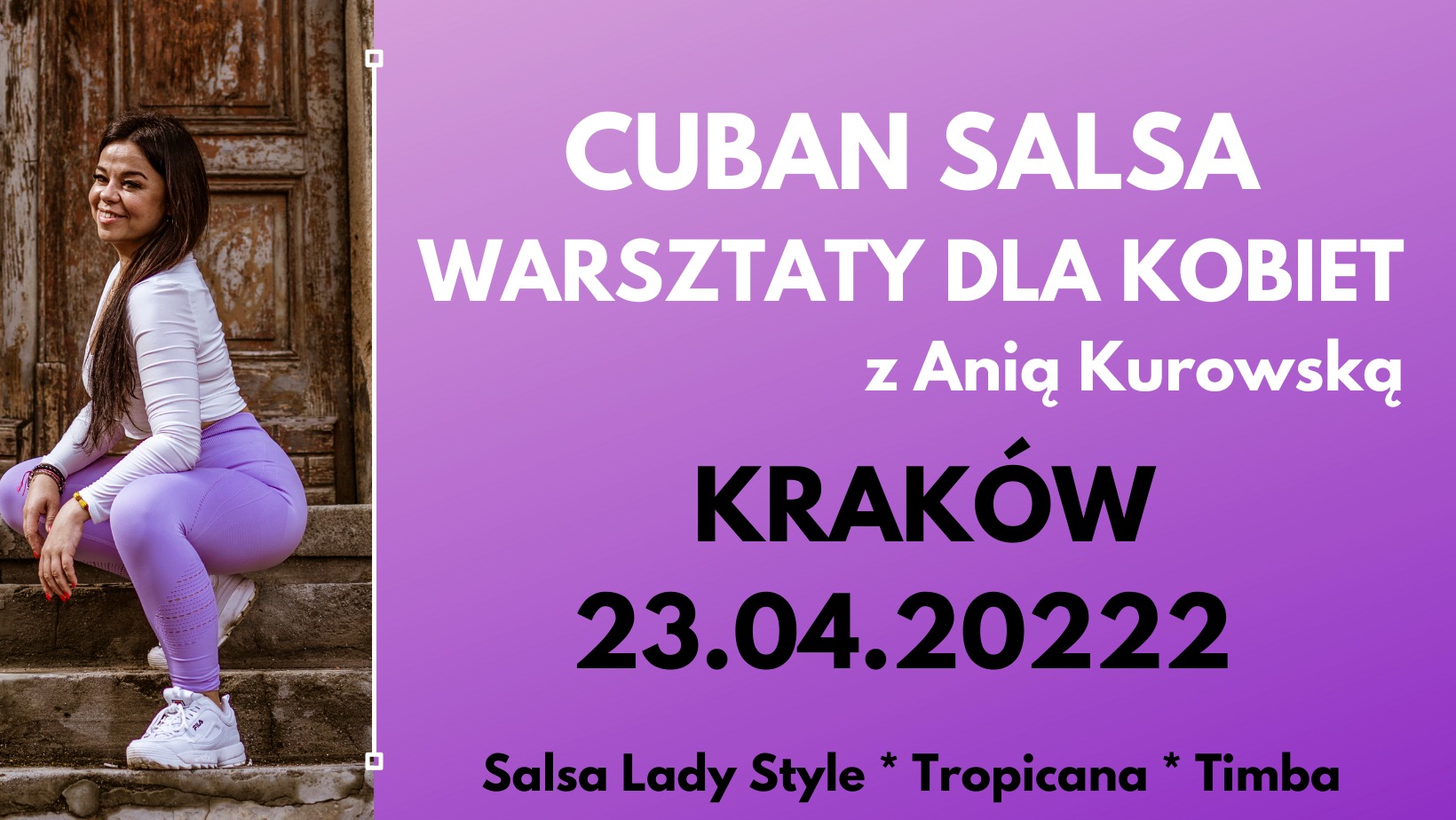 Cuban Salsa Lady Style warsztaty z Anią Kurowską 23.04.2022 Kraków