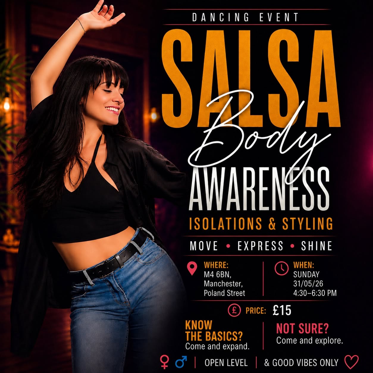 💃Body Awareness, Isolations & Styling in Salsa