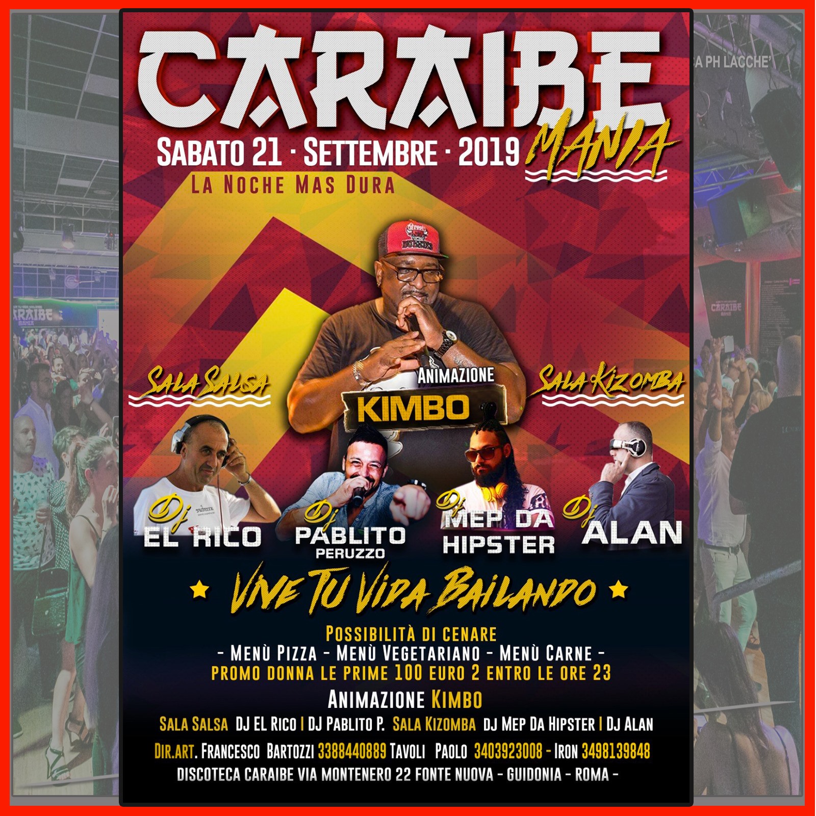 La Noche Mas Dura Sabato 21 Settembre Caraibe