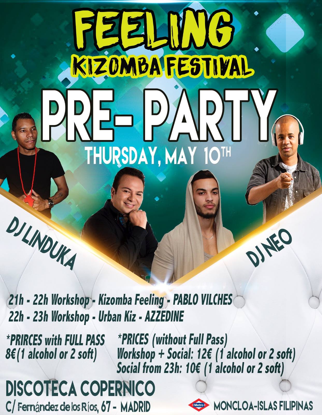 Pre-Party Feeling Kizomba Festival 2018 (Thursday, May 10th)