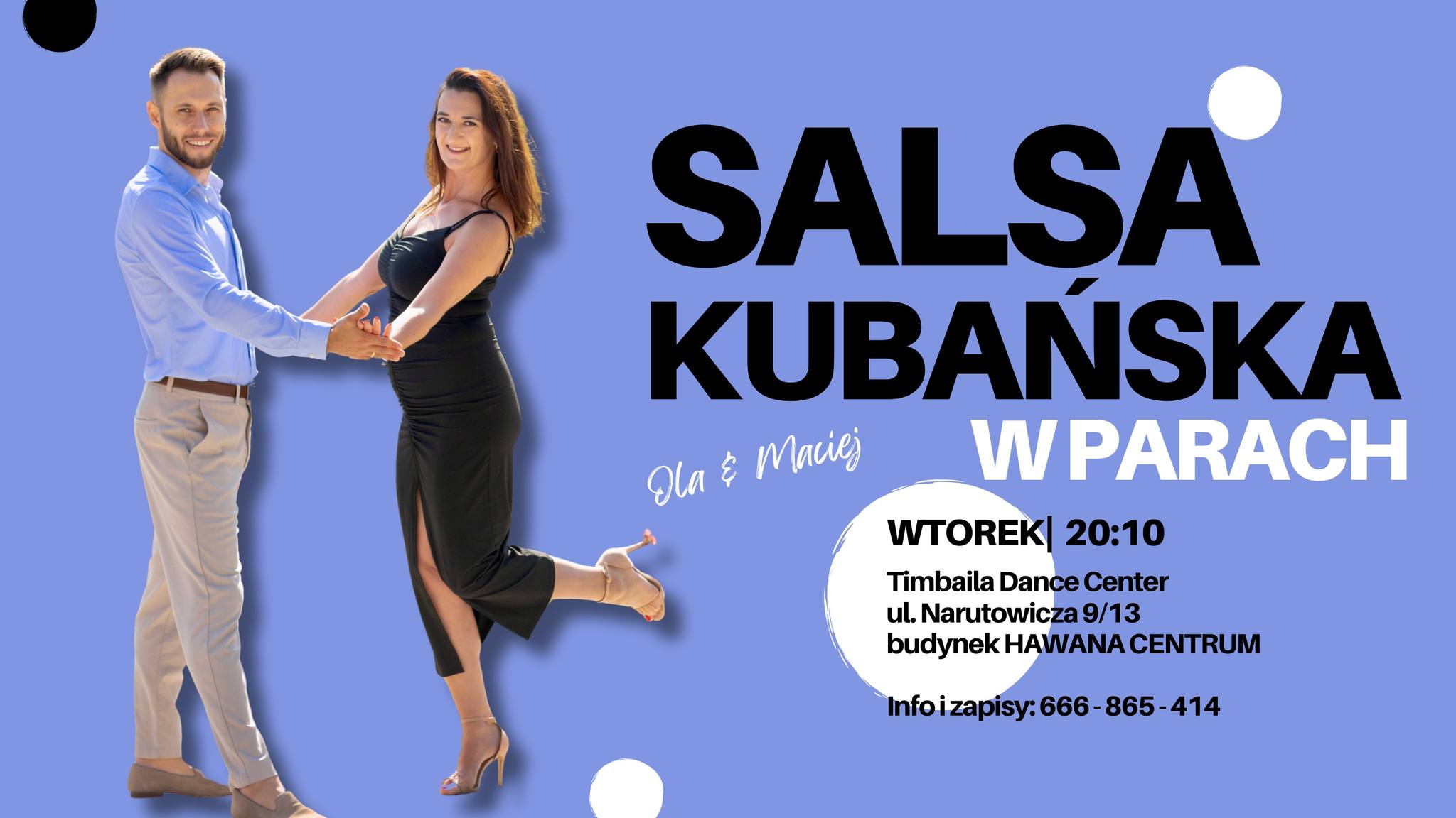 Salsa kubańska w parach - od podstaw z Olą i Maćkiem!
