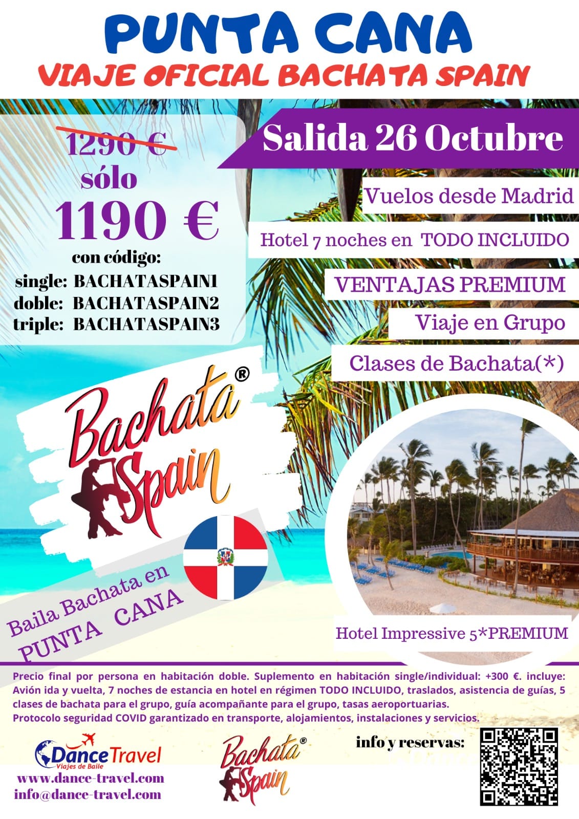Viaje Oficial BACHATA SPAIN a Punta Cana 2021