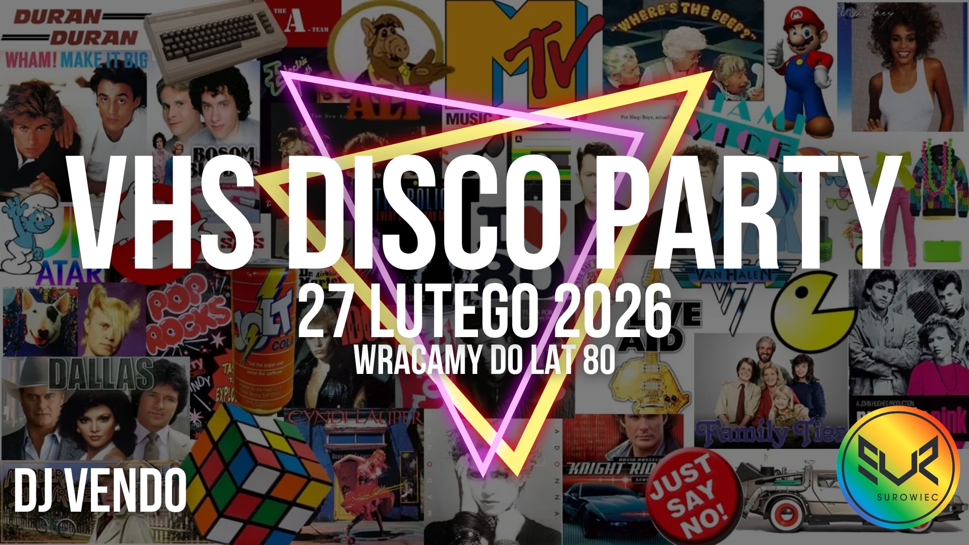 VHS DISCO PARTY WRACAMY DO LAT 80
