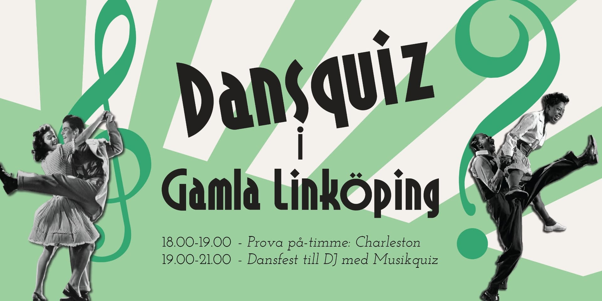 Musikquiz med dans i Gamla Linköping