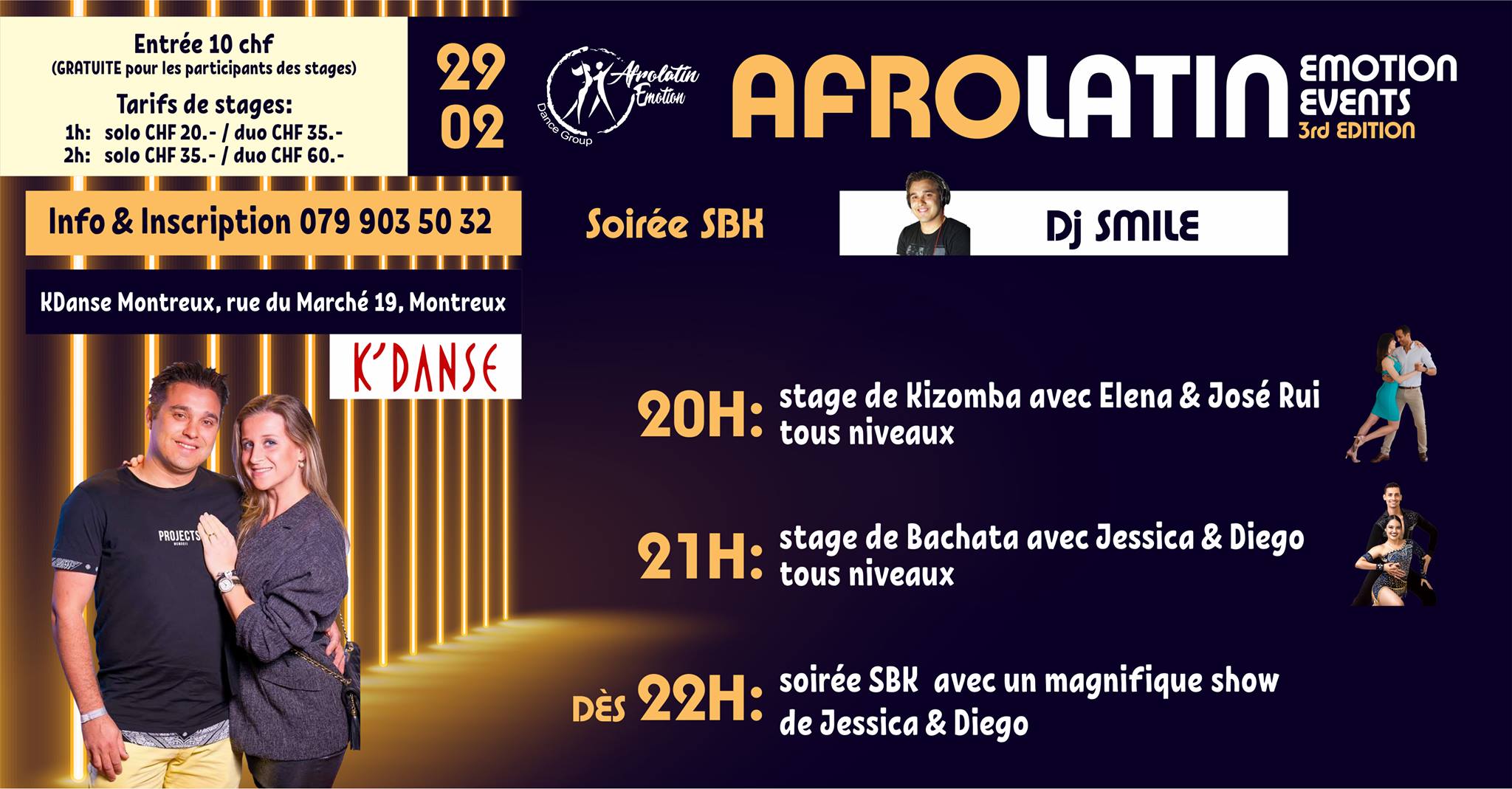 Soirée SBK + Stages à Kdanse by Afrolatin Emotion events