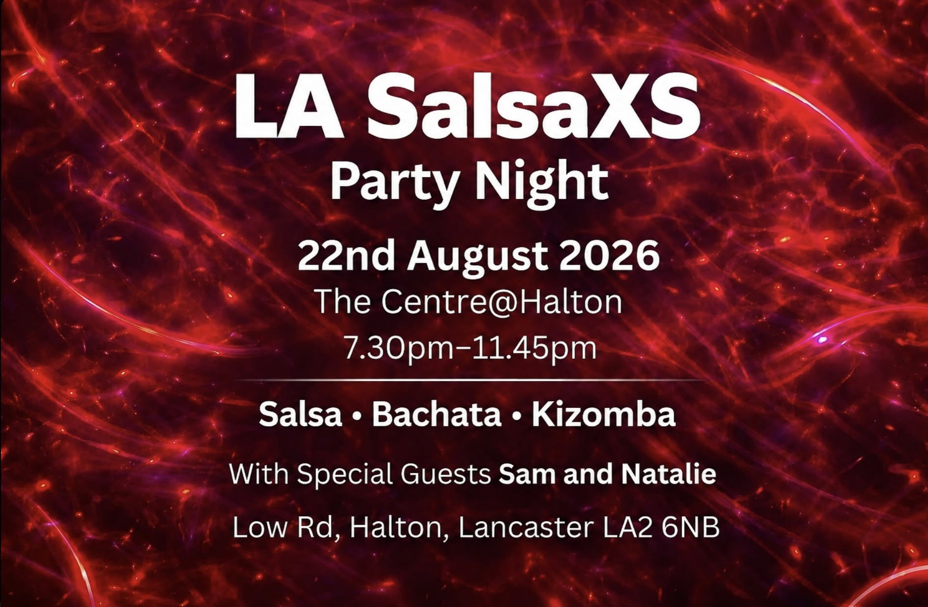 LA SalsaXS Party Night Saturday 22nd August