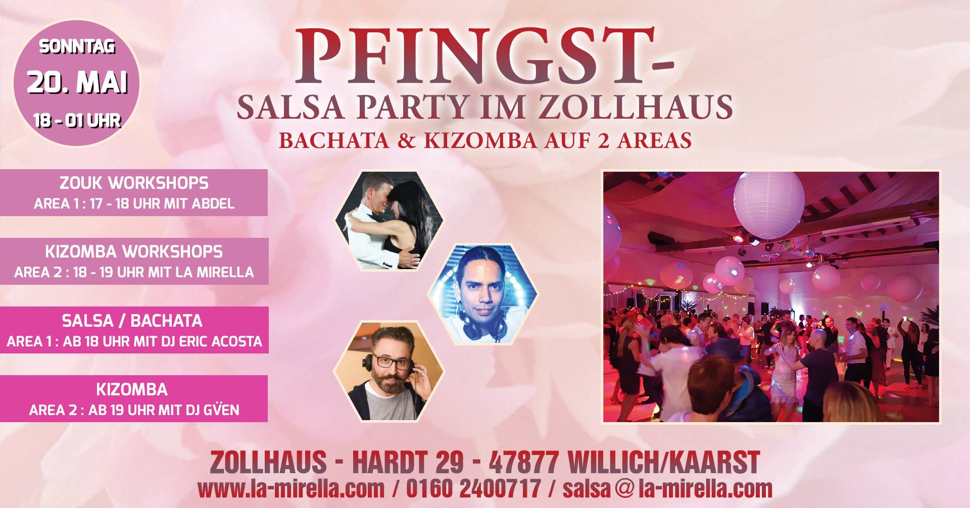 Pfingst Salsa & Kizomba Party on 2 Areas