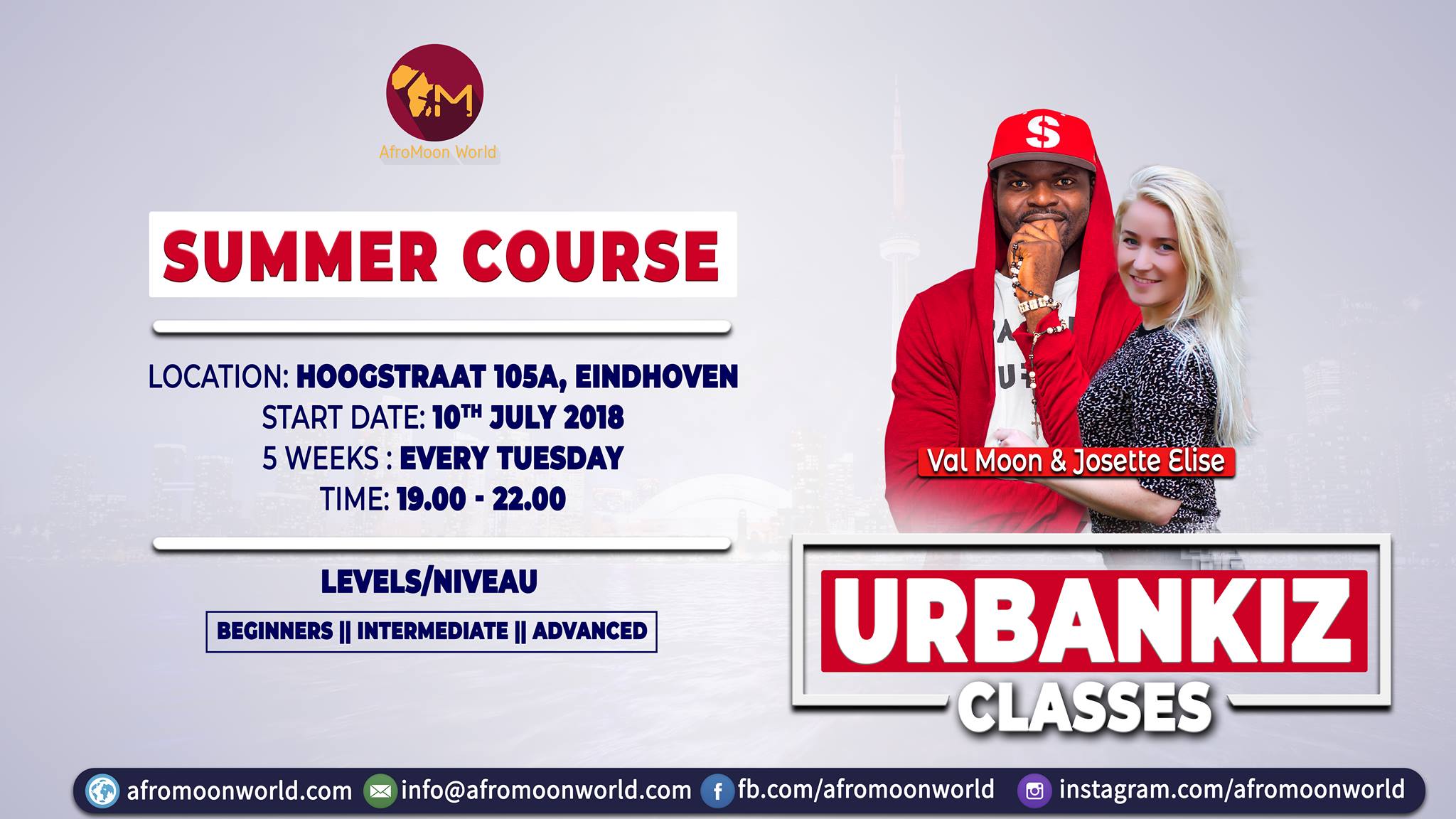 UrbanKiz (kizomba) Summer Course in Eindhoven