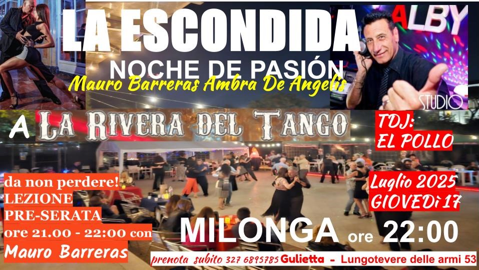 LA ESCONDIDA, la Milonga del Giovedì!