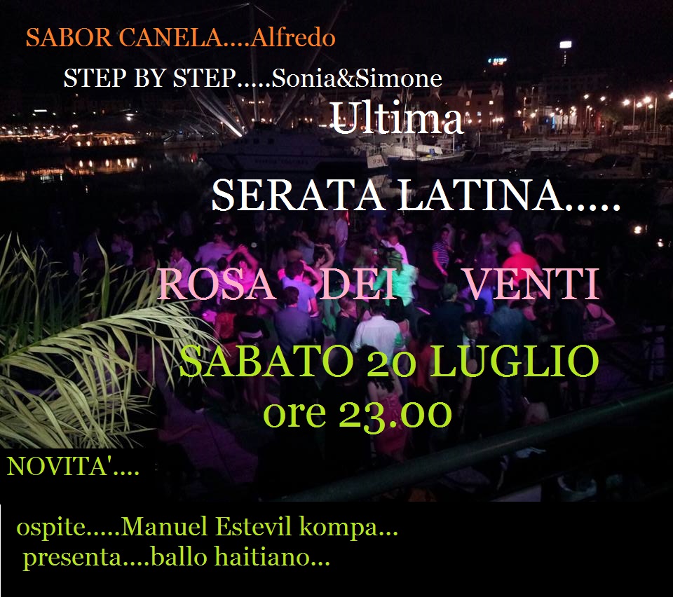 SERATA LATINA A GENOVA ROSA DEI VENTI