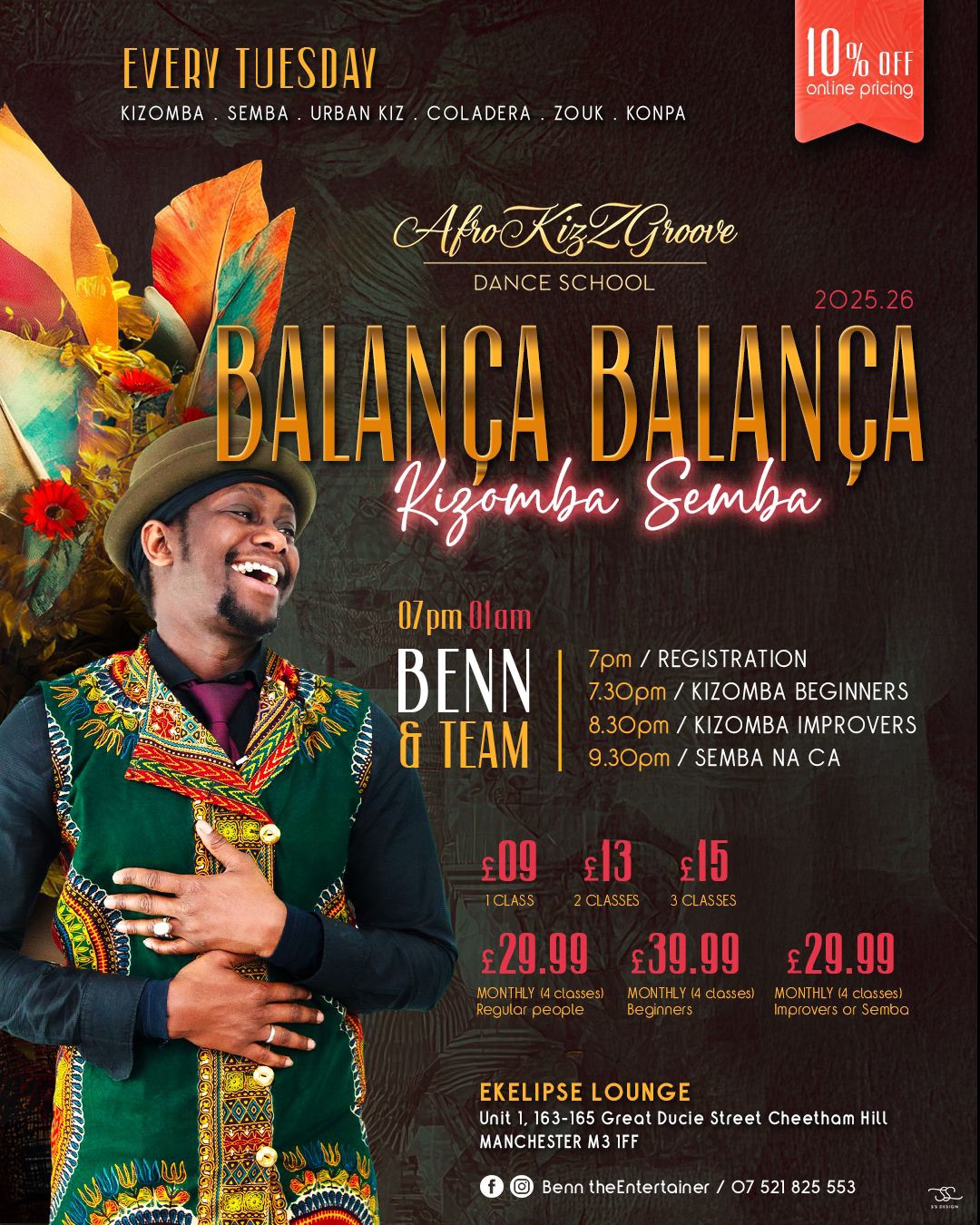 🏆🔥Balança Balança🔥🏆New Course Kizomba & Semba at EKELIPSE M3 1FF