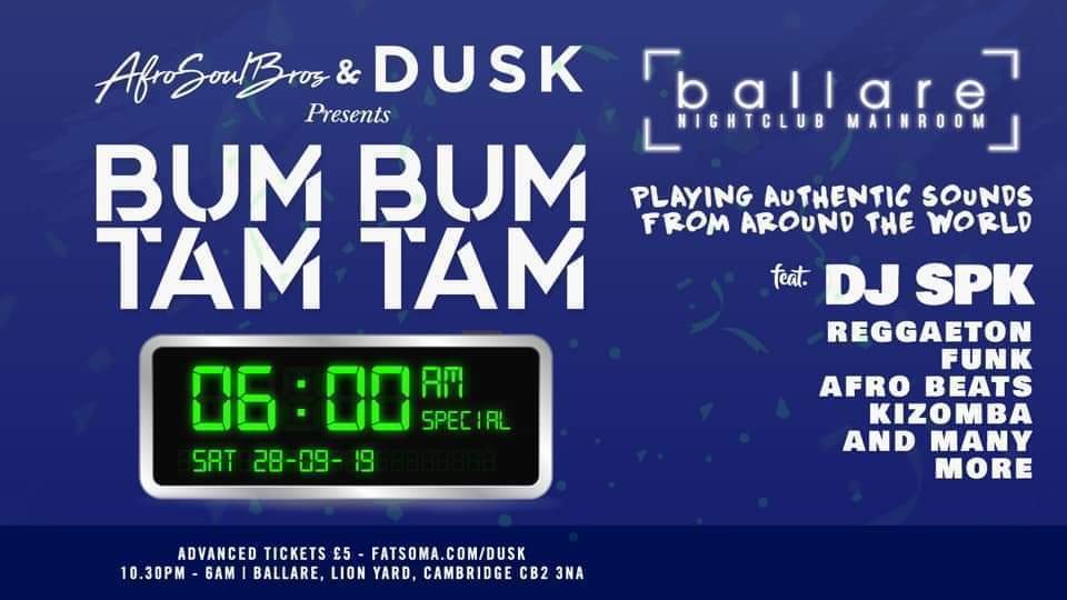 BumBumTamTam International Night 6AM Late Party 28 September