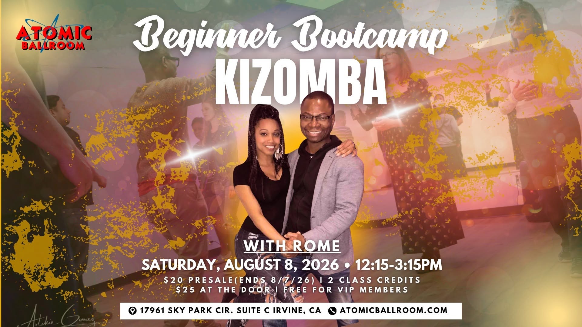 Beginning Kizomba Bootcamp with Rome - ATOMIC Ballroom