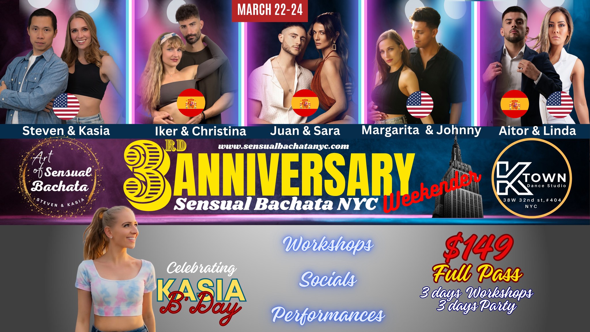 Sensual Bachata NYC Weekender & 2ND Anniversary