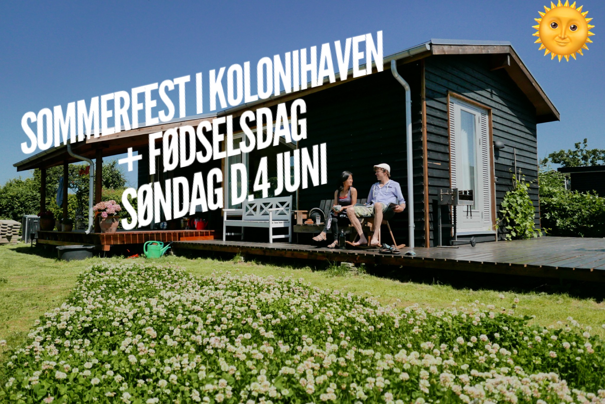 Sommerfest i kolonihaven + fødselsdag