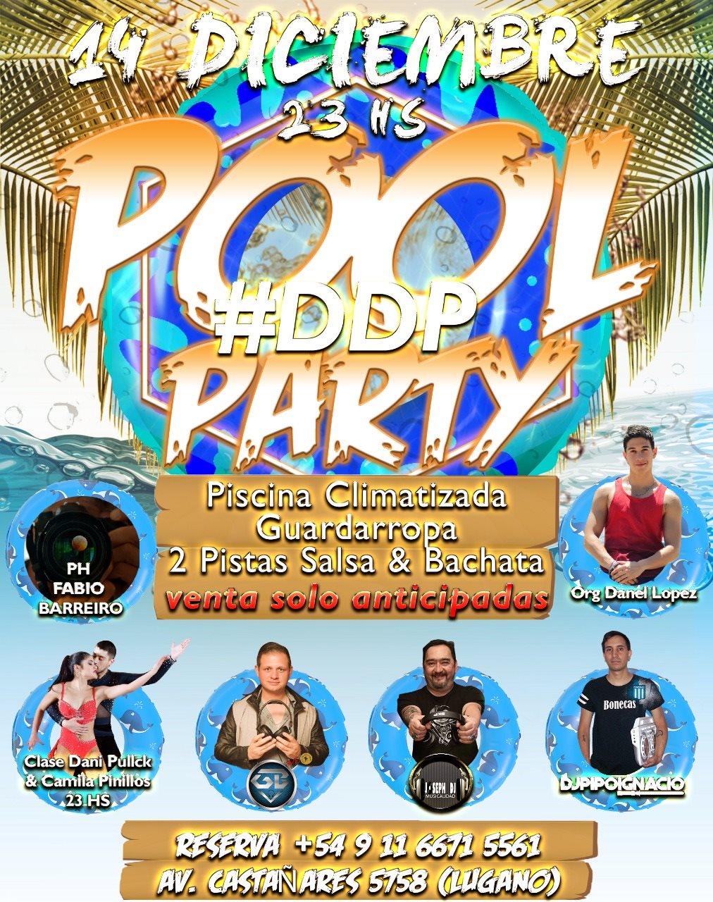 DPP +Salsa y bachata Pool party