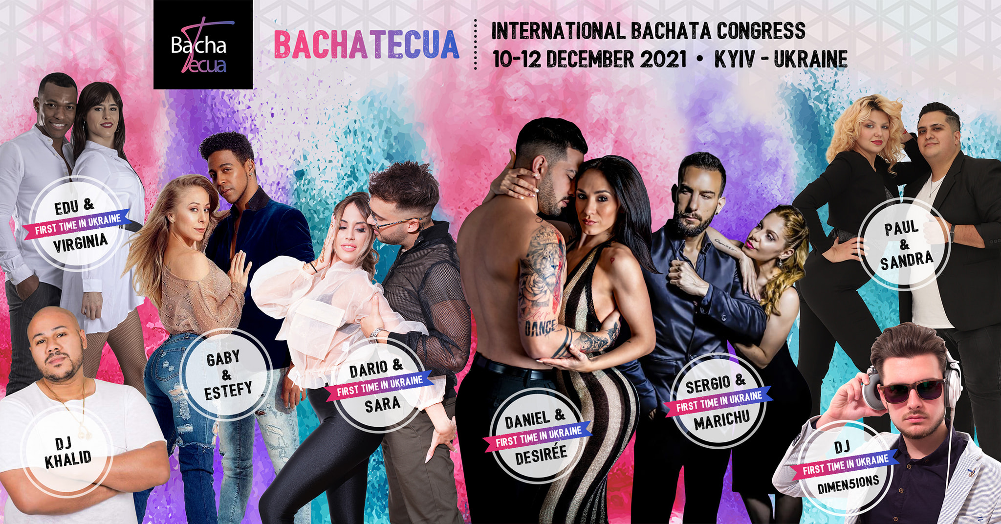 BACHATECUA International Congres 10-12 of December. Daniel y Desiree 1st time in Ukraine