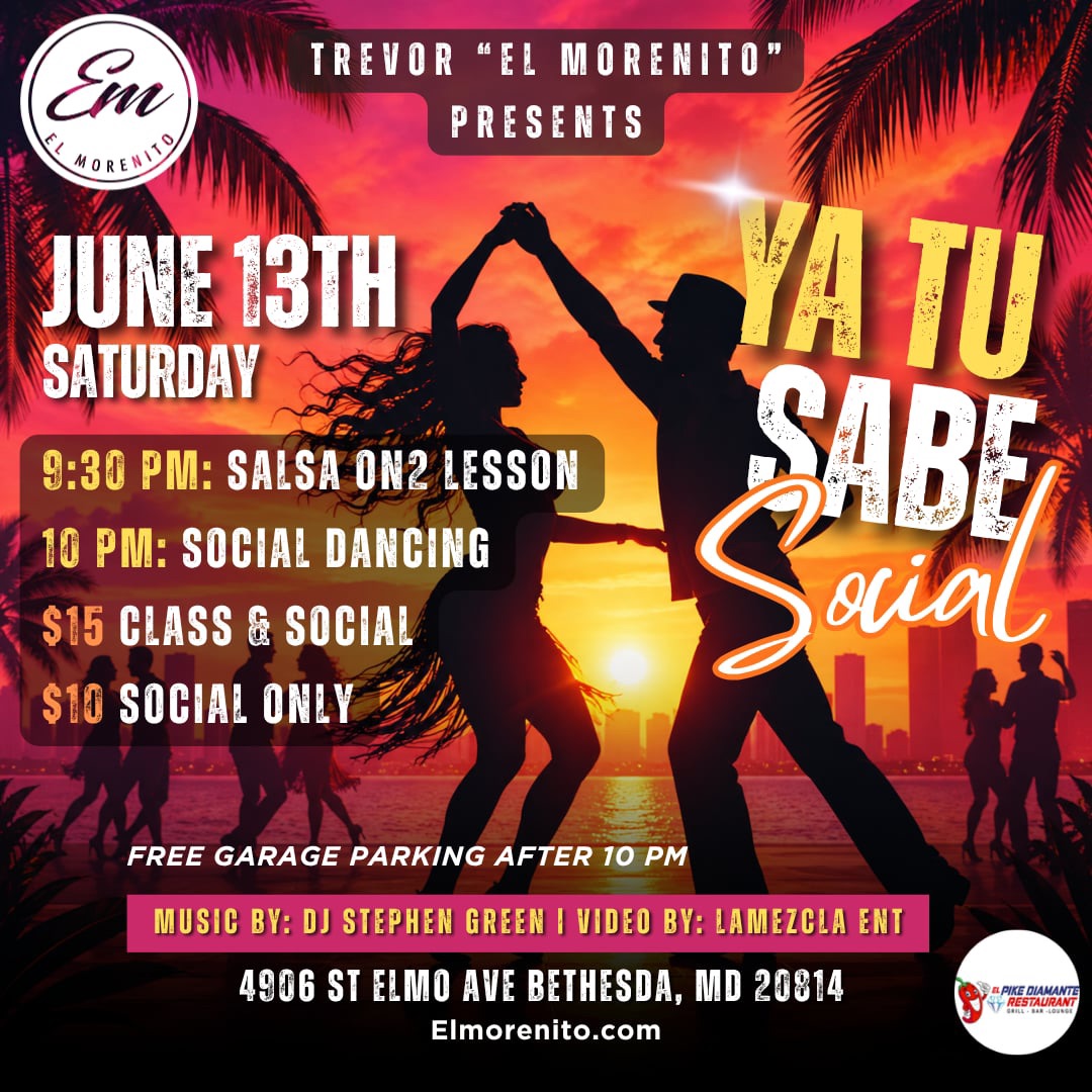 Ya Tu SABE (Salsa and Bachata Evening) June 13, 2026