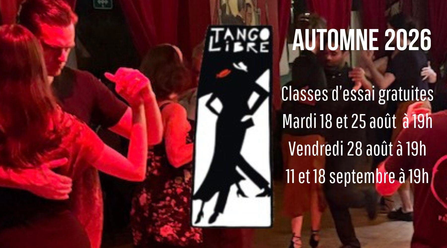 Classes d'essai gratuites - Aout 2026
