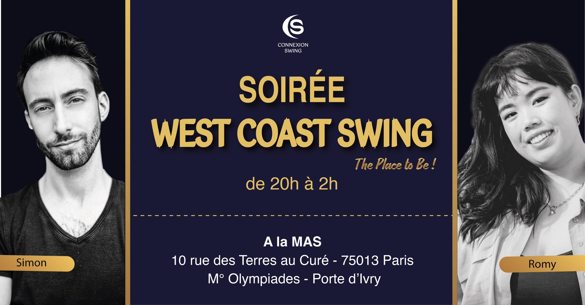 Soirée Connexion Swing "The Place to Be !" avec Simon et Romy
